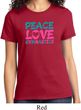 Ladies Gymnastics Shirt Peace Love Gymnastics Tee T-Shirt