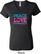 Ladies Gymnastics Shirt Peace Love Gymnastics V-neck Tee T-Shirt