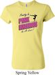 Ladies Gymnastics Shirt Pretty in Pink Crewneck Tee T-Shirt