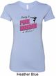 Ladies Gymnastics Shirt Pretty in Pink Longer Length Tee T-Shirt