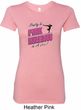 Ladies Gymnastics Shirt Pretty in Pink Longer Length Tee T-Shirt