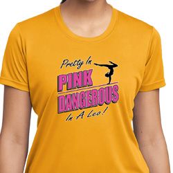 Ladies Gymnastics Shirt Pretty in Pink Moisture Wicking Tee T-Shirt
