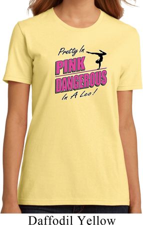 Ladies Gymnastics Shirt Pretty in Pink Organic Tee T-Shirt