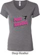 Ladies Gymnastics Shirt Pretty in Pink V-neck Tee T-Shirt