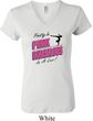Ladies Gymnastics Shirt Pretty in Pink V-neck Tee T-Shirt
