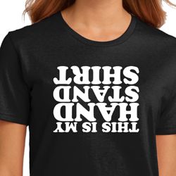 Ladies Gymnastics Shirt This is My Handstand Shirt Organic Tee T-Shirt