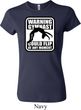 Ladies Gymnastics Shirt Warning Gymnast Could Flip Crewneck Tee