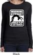 Ladies Gymnastics Shirt Warning Gymnast Could Flip Long Sleeve Tee