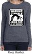 Ladies Gymnastics Shirt Warning Gymnast Could Flip Long Sleeve Tee