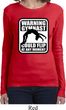 Ladies Gymnastics Shirt Warning Gymnast Could Flip Long Sleeve Tee