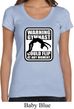 Ladies Gymnastics Shirt Warning Gymnast Could Flip Scoop Neck Tee