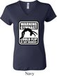 Ladies Gymnastics Shirt Warning Gymnast Could Flip V-neck Tee T-Shirt