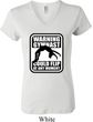 Ladies Gymnastics Shirt Warning Gymnast Could Flip V-neck Tee T-Shirt