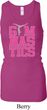 Ladies Gymnastics Tanktop Gymnastics Text Longer Length Racerback Tank