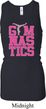 Ladies Gymnastics Tanktop Gymnastics Text Longer Length Racerback Tank