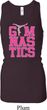 Ladies Gymnastics Tanktop Gymnastics Text Longer Length Racerback Tank