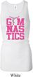 Ladies Gymnastics Tanktop Gymnastics Text Longer Length Racerback Tank