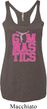 Ladies Gymnastics Tanktop Gymnastics Text Tri Blend Racerback Tank Top