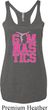 Ladies Gymnastics Tanktop Gymnastics Text Tri Blend Racerback Tank Top