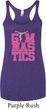 Ladies Gymnastics Tanktop Gymnastics Text Tri Blend Racerback Tank Top