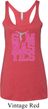 Ladies Gymnastics Tanktop Gymnastics Text Tri Blend Racerback Tank Top