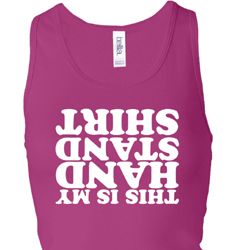 Ladies Gymnastics Tanktop Handstand Shirt Longer Length Racerback Tank