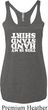 Ladies Gymnastics Tanktop Handstand Shirt Tri Blend Racerback Tank Top