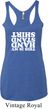 Ladies Gymnastics Tanktop Handstand Shirt Tri Blend Racerback Tank Top