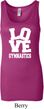 Ladies Gymnastics Tanktop Love Gymnastics Longer Length Tank Top