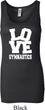 Ladies Gymnastics Tanktop Love Gymnastics Longer Length Tank Top