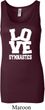 Ladies Gymnastics Tanktop Love Gymnastics Longer Length Tank Top