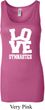 Ladies Gymnastics Tanktop Love Gymnastics Longer Length Tank Top