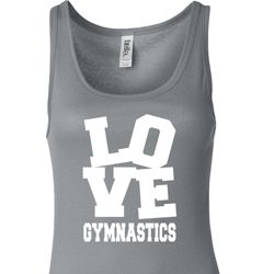 Ladies Gymnastics Tanktop Love Gymnastics Longer Length Tank Top Ladies Gymnastics Tanktop Love Gymnastics Longer Length Tank Top