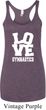 Ladies Gymnastics Tanktop Love Gymnastics Tri Blend Racerback Tank Top