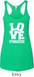 Ladies Gymnastics Tanktop Love Gymnastics Tri Blend Racerback Tank Top