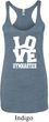 Ladies Gymnastics Tanktop Love Gymnastics Tri Blend Racerback Tank Top