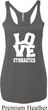 Ladies Gymnastics Tanktop Love Gymnastics Tri Blend Racerback Tank Top