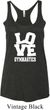 Ladies Gymnastics Tanktop Love Gymnastics Tri Blend Racerback Tank Top