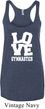 Ladies Gymnastics Tanktop Love Gymnastics Tri Blend Racerback Tank Top