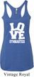 Ladies Gymnastics Tanktop Love Gymnastics Tri Blend Racerback Tank Top
