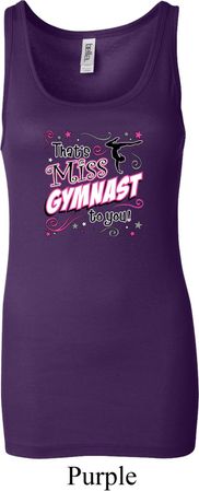Ladies Gymnastics Tanktop Miss Gymnast To You Longer Length Tank Top