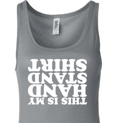 Ladies Gymnastics Tanktop My Handstand Shirt Longer Length Tank Top