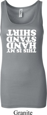 Ladies Gymnastics Tanktop My Handstand Shirt Longer Length Tank Top