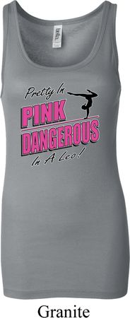 Ladies Gymnastics Tanktop Pretty in Pink Longer Length Tank Top