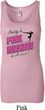 Ladies Gymnastics Tanktop Pretty in Pink Longer Length Tank Top