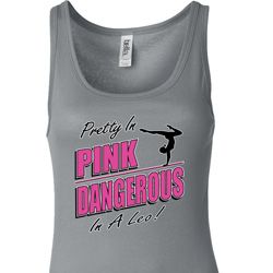 Ladies Gymnastics Tanktop Pretty in Pink Longer Length Tank Top