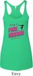 Ladies Gymnastics Tanktop Pretty in Pink Tri Blend Racerback Tank Top