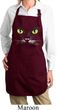 Ladies Halloween Apron Black Cat Full Length Apron with Pockets