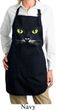 Ladies Halloween Apron Black Cat Full Length Apron with Pockets