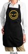 Ladies Halloween Apron Evil Smiley Face Full Length Apron with Pockets